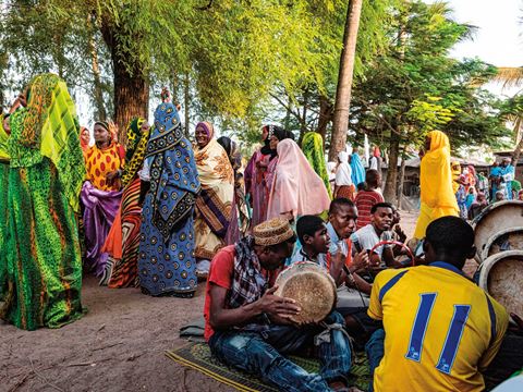 Taarab Zanzibar music singers perform.