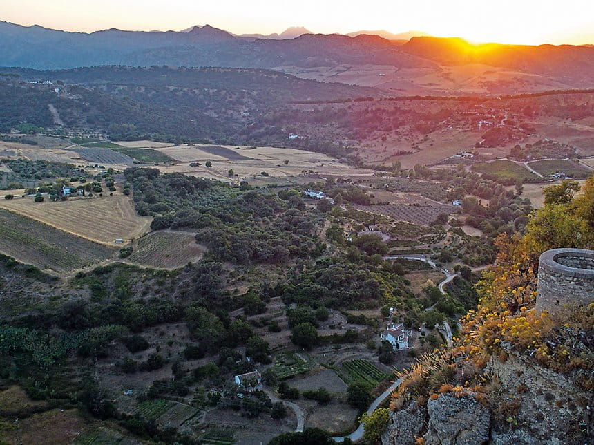 Commanding the center of a natural amphitheater of fields, orchards and forests, Ronda is one of Spain's oldest continuously inhabited settlements. By the 11th century, it was the capital of the regional district called Takurunna, and it was one of the Iberian Peninsula's taifas or independent kingdoms. In the 14th century, it allied with the Nasrid Kingdom of Granada, and in 1485 it fell to the Catholic monarchs.